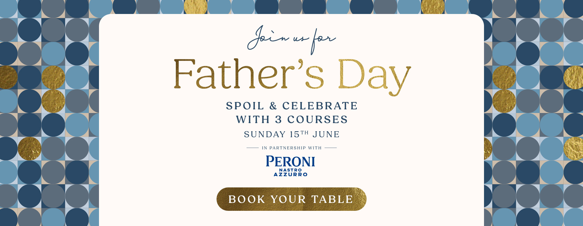 Father’s Day menu Kenilworth