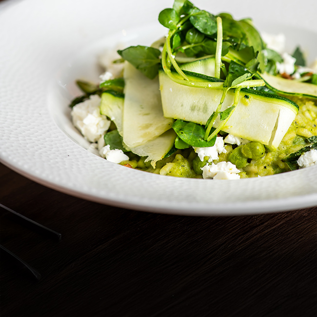 Vegan menu at The Queen & Castle