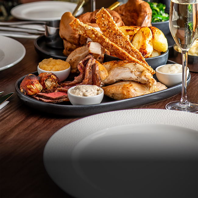 Sunday menu at The Queen & Castle