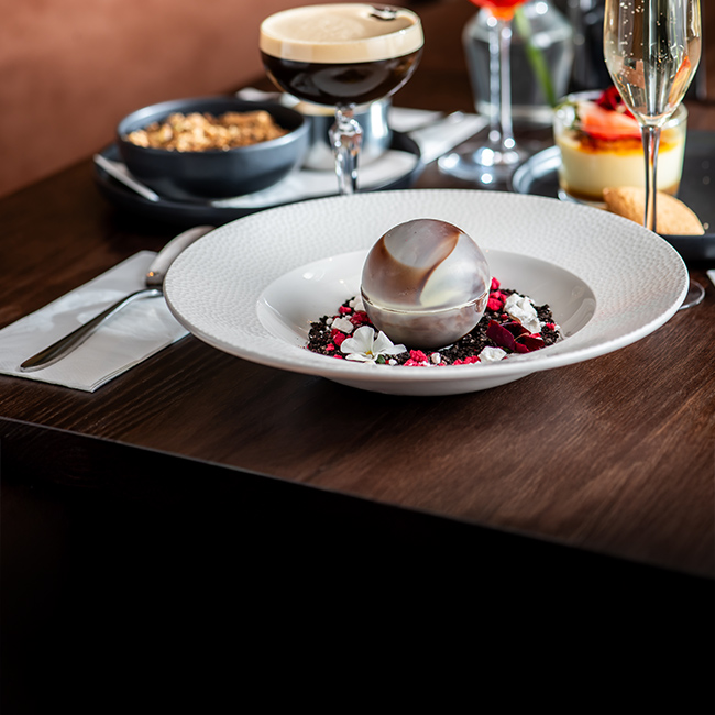 Dessert menu at The Queen & Castle