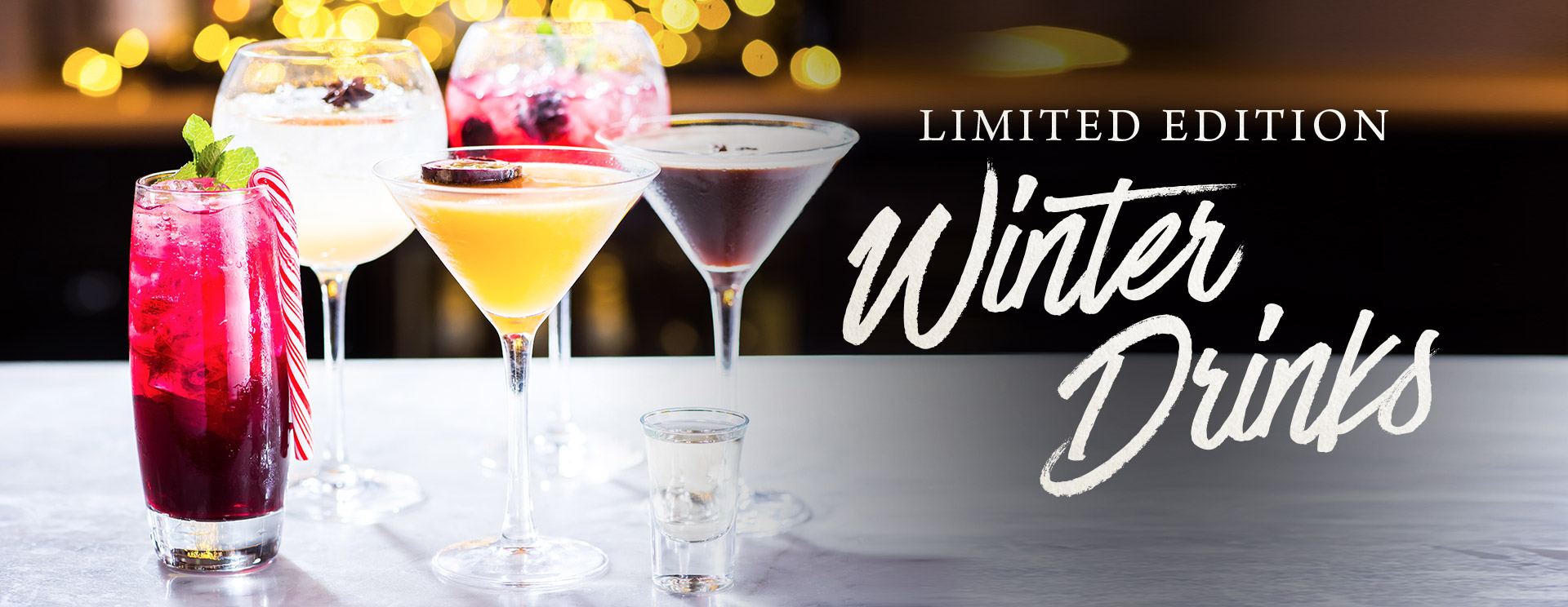 Winter cocktails and long drinks at The Queen & Castle